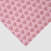 Love Heart Pattern Tissuepapier (Detail)