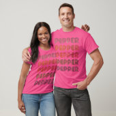 Love Heart Pepper Grunge Black Pepper T-shirt (Unisex)
