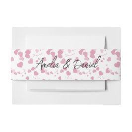 Love Heart Personalized Wedding Uitnodigingen Wikkel