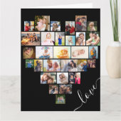 Love Heart Photo Collage Happy Jubileum Kaart (Voorkant)