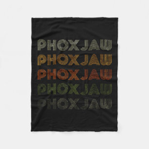 Love Heart Phoxjaw T-shirt Grunge Style Zwart Fleece Deken