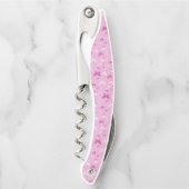 Love Heart Pink Butterfly Kurkentrekker (Voorkant)