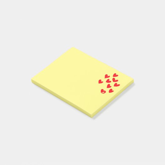 Love Heart Post It Notes (Schuin)