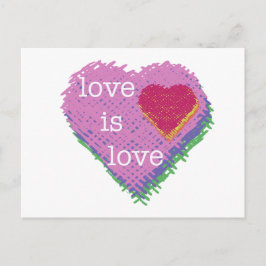 Love Heart Postcard Briefkaart