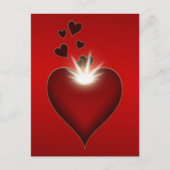 Love heart postcard design briefkaart (Voorkant)