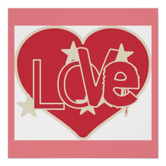 LOVE HEART POSTER (Voorkant)