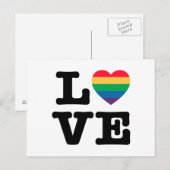 Love Heart Pride Briefkaart (Voorkant / Achterkant)