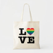 Love Heart Pride Canvas tas (Voorkant)