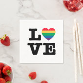 Love Heart Pride Papieren servetten (Insitu)