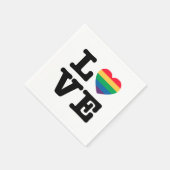 Love Heart Pride Papieren servetten (Hoek)
