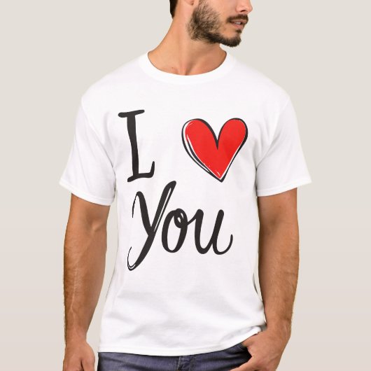 Love Heart Quote – Cute Romantic Present T-shirt (Voorkant)