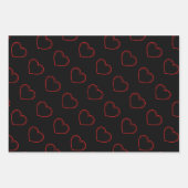 Love Heart Red Valentijnse Inpakpapier Vel (Voorkant 2)