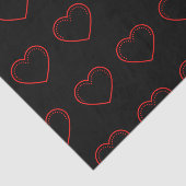 Love Heart Red Valentijnse Tissuepapier (Detail)