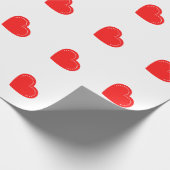 Love Heart Red Valentijns's rapping Paper Cadeaupapier (Hoek)