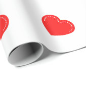 Love Heart Red Valentijns's rapping Paper Cadeaupapier (Rol Hoek)