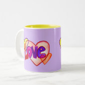 Love Heart Rings Custom Coffee of Mokken (Voorkant links)