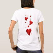 Love Heart Romantic Women T-Shirt (Achterkant)