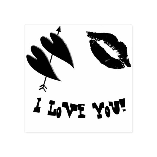 Love Heart Romantische Kus Liefde Destiny's Destin Rubberstempel (Afrduk)