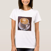 Love Heart Rome Cappuccino Coffee Cup Mok T-Shirt (Voorkant)