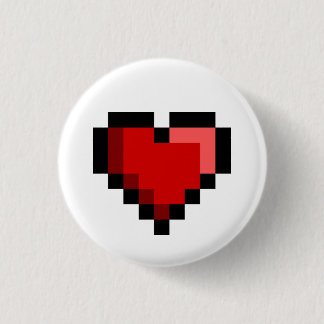 Love Heart Ronde Button 3,2 Cm