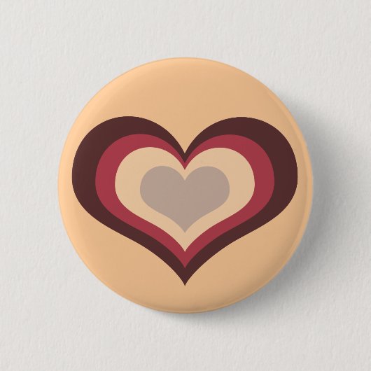 Love Heart Ronde Button 5,7 Cm (Voorkant)