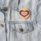 Love Heart Ronde Button 5,7 Cm (In situ)