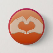 Love Heart Ronde Button 5,7 Cm (Voorkant)