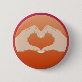 Love Heart Ronde Button 5,7 Cm