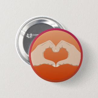 Love Heart Ronde Button 5,7 Cm