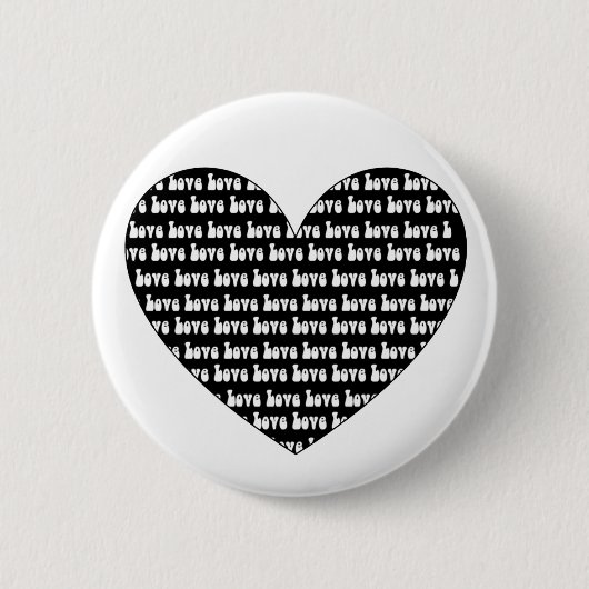 Love Heart Ronde Button 5,7 Cm (Voorkant)
