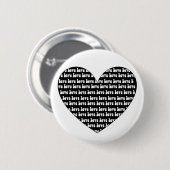 Love Heart Ronde Button 5,7 Cm (Voorkant /achterkant)