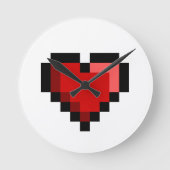 Love Heart Ronde Klok (Voorkant)