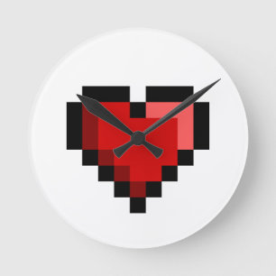 Love Heart Ronde Klok