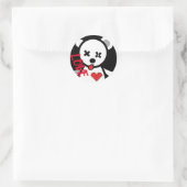 Love Heart Round Sticker (Tas)