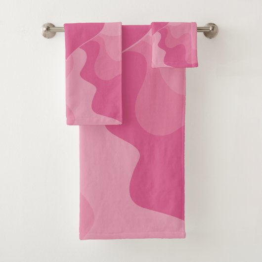 Love Heart - Roze Bad Handdoek (Insitu)