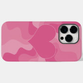 Love Heart - Roze Case-Mate iPhone Case (Achterkant (horizontaal))
