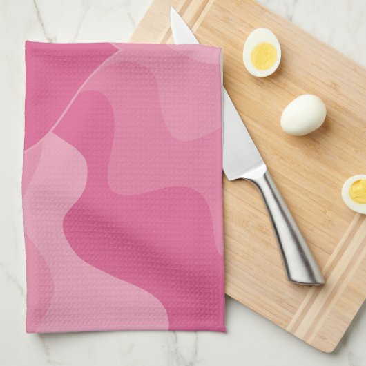 Love Heart - Roze Theedoek (Quarter Fold)