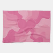 Love Heart - Roze Theedoek (Horizontaal)