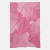 Love Heart - Roze Theedoek (Verticaal)