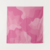 Love Heart - Roze Wandkleed (Voorkant (horizontaal))