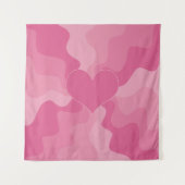 Love Heart - Roze Wandkleed (Voorkant)