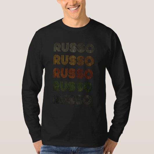 Love Heart Russo T-shirt Grunge stijl Black Ru (Voorkant)