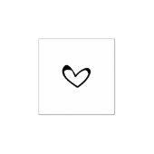 Love Heart Salon Coffee Loyalty Stamp Rubberstempel (Afrduk)