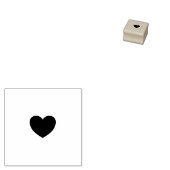 Love Heart Salon Coffee Loyalty Stamp Rubberstempel (Gestempeld)