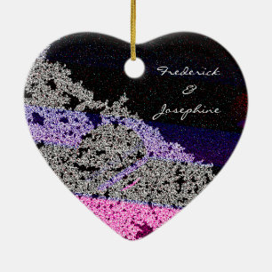 Love Heart Samen Forever Keramisch Ornament