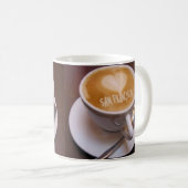 Love Heart San Francisco Cappuccino Coffee Cup Mok (Voorkant rechts)