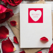 Love Heart Save the Date Wedding Zelfinktende Stempel