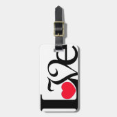 Love Heart Say Baggage Label Bagagelabel (Voorkant verticaal)