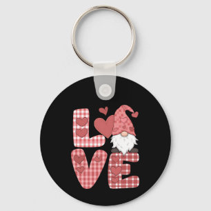 Love Heart Schattigee Gnome Valentijnsdag Sleutelhanger