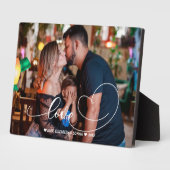 Love Heart Script | Foto van de familie Fotoplaat (Zijkant)